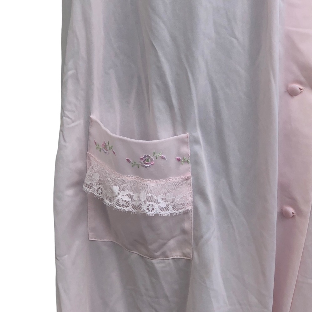 Shadowline Pink Sheer Nylon Nightie size Small - Picture 2 of 10